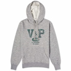 Golden Goose Men's V & P Print Hoodie in Grey Melange/Dark Green