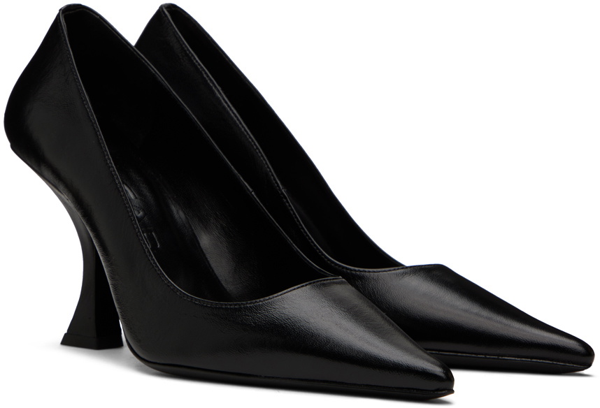 BY FAR SSENSE Exclusive Black Viva Heels