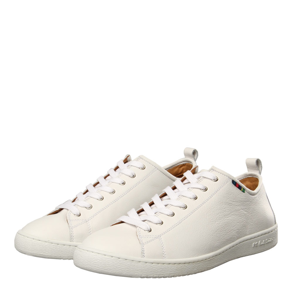 Leather Trainer - White