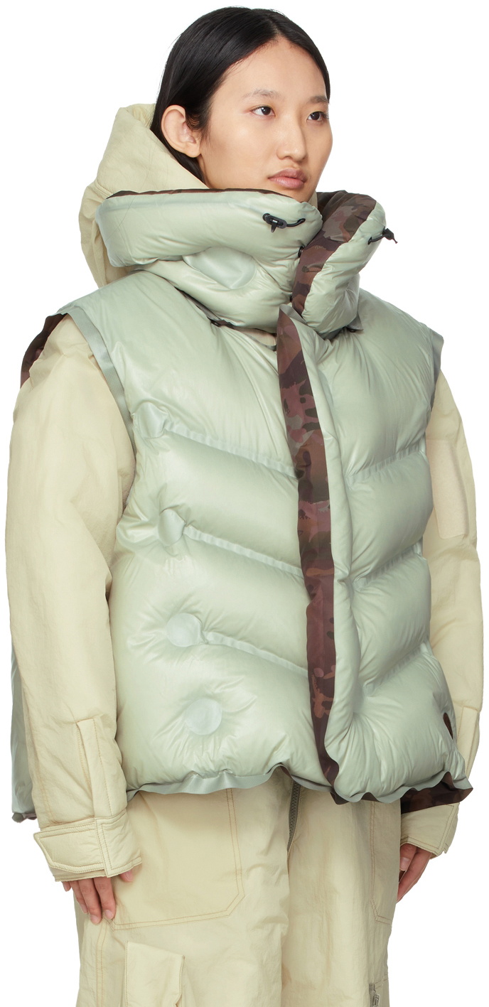 Moncler Genius Moncler Dingyun Zhang Green Reversible Down Zadena 