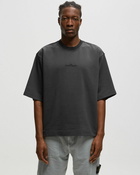 Stone Island Short Mix Fabric Cotton Fleece Tee Grey - Mens - Shortsleeves