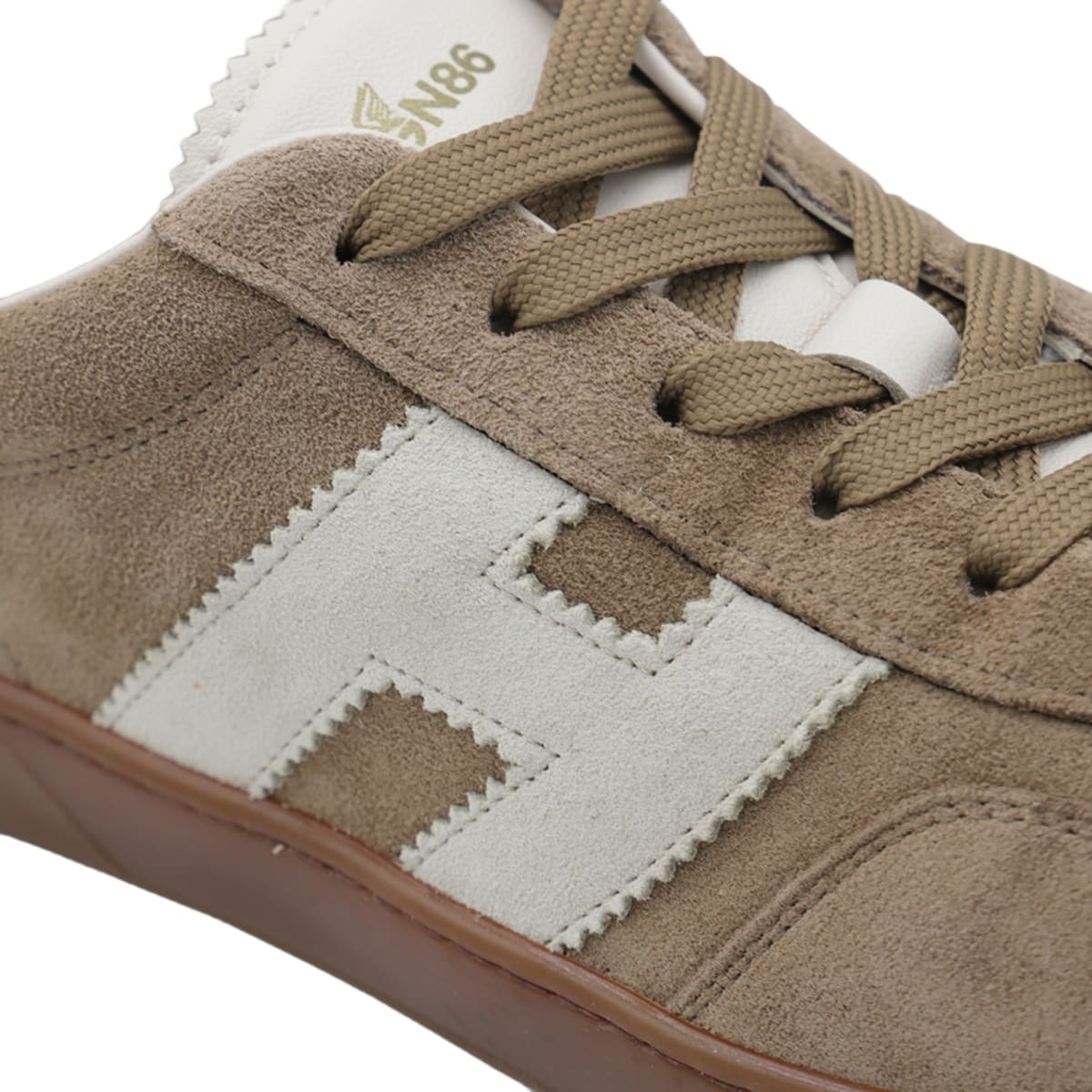 Hogan Beige And White Sneakers