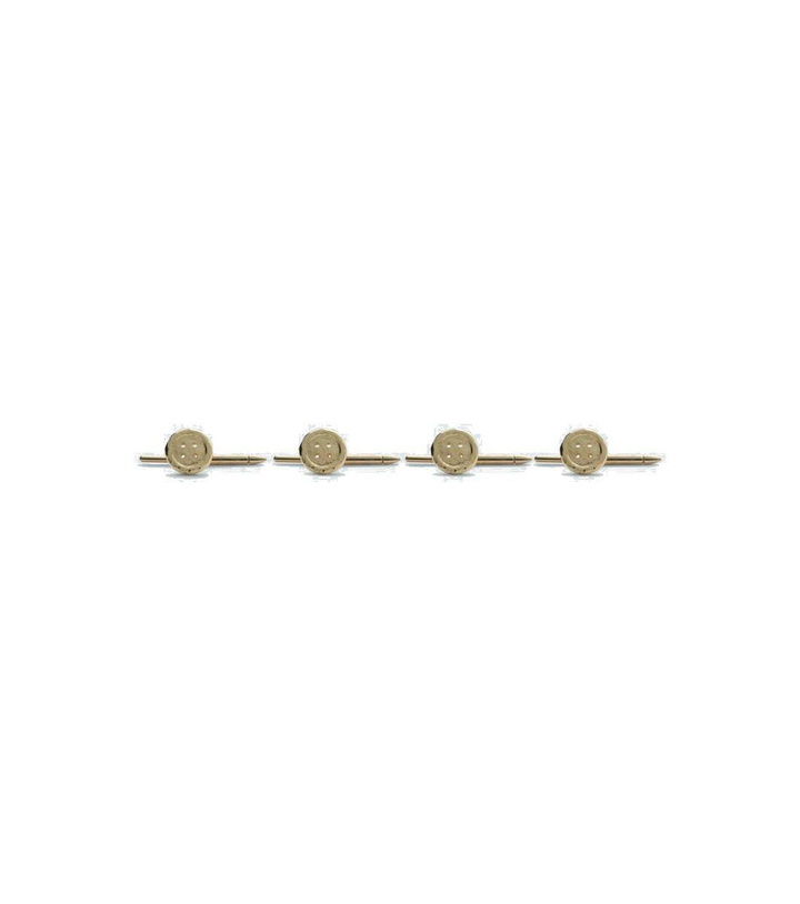 Photo: Octavia Elizabeth Set of 4 18kt gold button tux studs