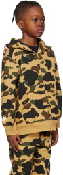 BAPE Kids Yellow Camo Shark Hoodie