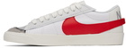 Nike White & Red Blazer Low '77 Jumbo Sneakers