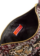 LA Double J Crystal-embellished Woven Pochette - Multicoloured - One Size