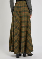 Our Legacy Rebel Checked Cotton Maxi Skirt Stripe