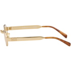 Miu Miu Eyewear Gold Aviator Sunglasses