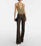 Roberto Cavalli Embellished flared jeans