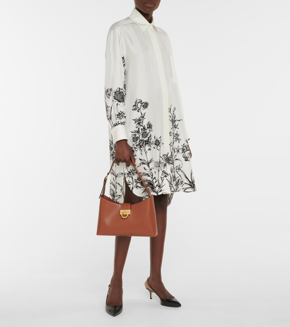 Ferragamo - Trifolio Small leather shoulder bag Salvatore