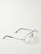 TOM FORD - Aviator-Style Titanium Glasses - Silver
