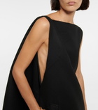 Maison Margiela - Wool cape dress