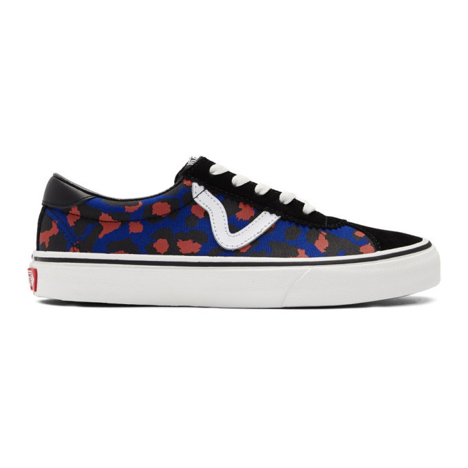 Photo: Vans Black and Blue Leopard Sport Sneakers