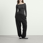 No Problemo Mini Problemo Straight Sweatpant in Black