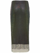 ROTATE - Caitlin Beaded Long Skirt W/slit