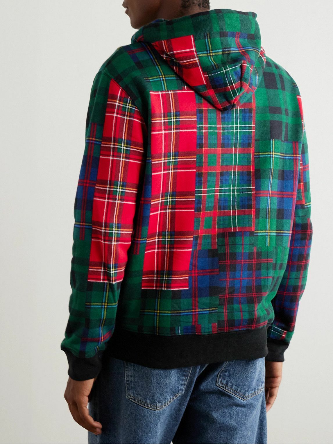 トップス Polo Ralph Lauren check zip hoodie y2k Polo Ralph Lauren - Checked Cotton-Blend Zip-Up Hoodie