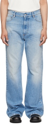 MM6 Maison Margiela Blue Bootcut Jeans