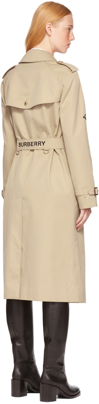 Burberry Minecraft Monogram Motif Waterloo Trench Coat