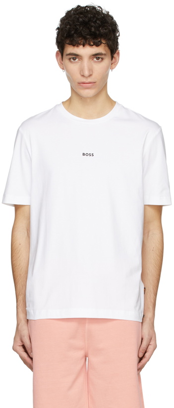 Photo: Boss White Cotton T-Shirt