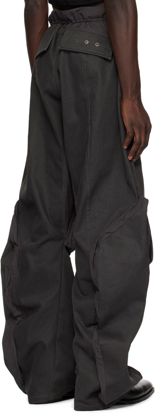 CARNET-ARCHIVE Gray Ruined Mass Trousers