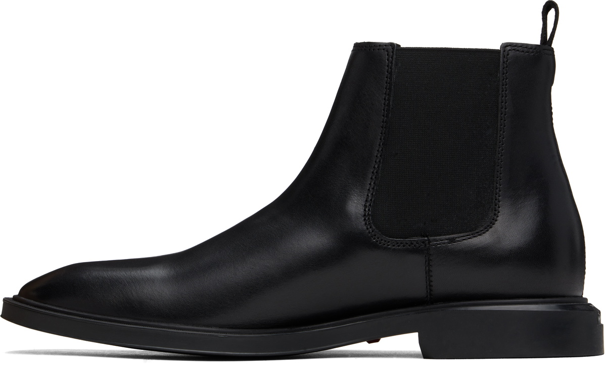 Hugo Black Leather Chelsea Boots