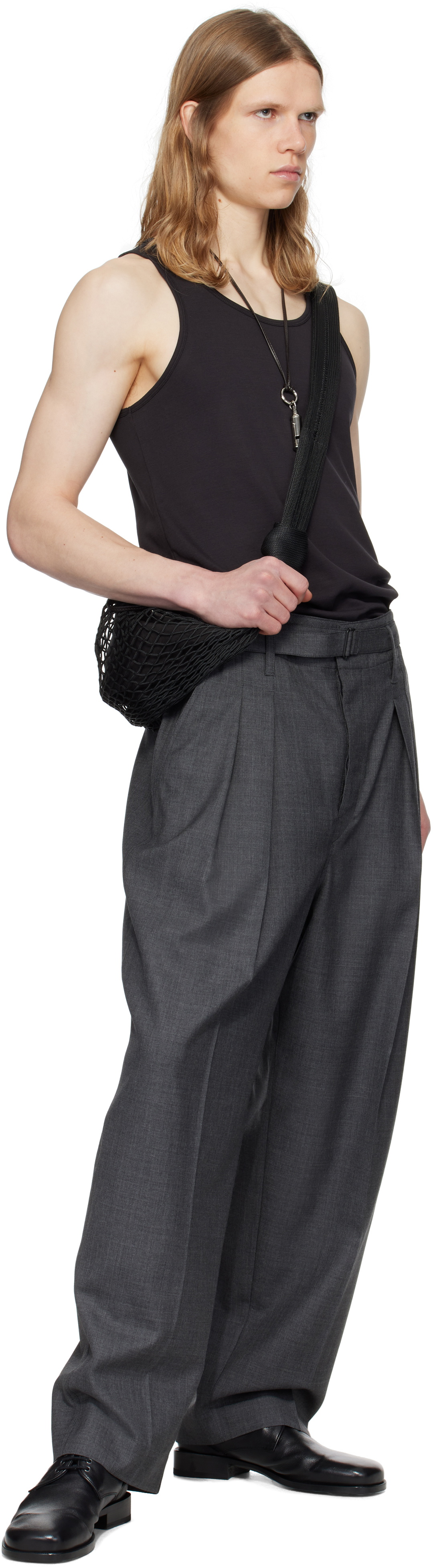 LEMAIRE Black Cotton Tank Top