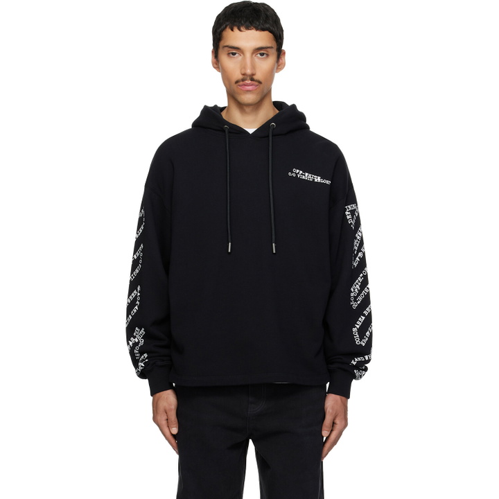 Photo: Off-White Black Type Machine Arrow Hoodie