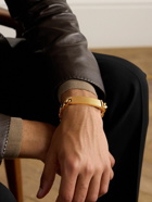 TOM FORD - Logo-Engraved Gold-Plated Chain Bracelet