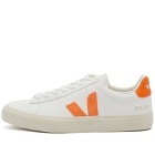Veja Womens Women's Campo Sneakers in Extra White/Fury