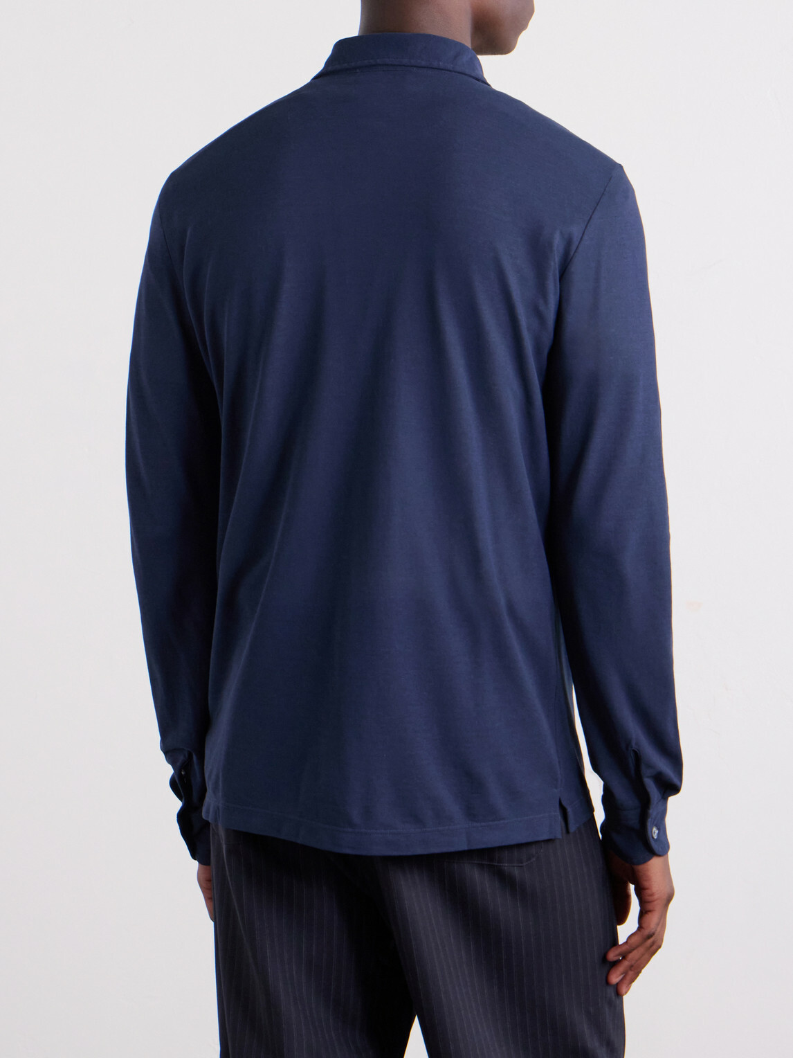 Slowear - Zanone Slim-Fit IceCotton Piqué Polo Shirt - Blue