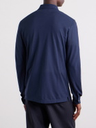 Slowear - Zanone Slim-Fit IceCotton Piqué Polo Shirt - Blue