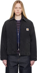 Carhartt Work In Progress Black OG Detroit Denim Jacket