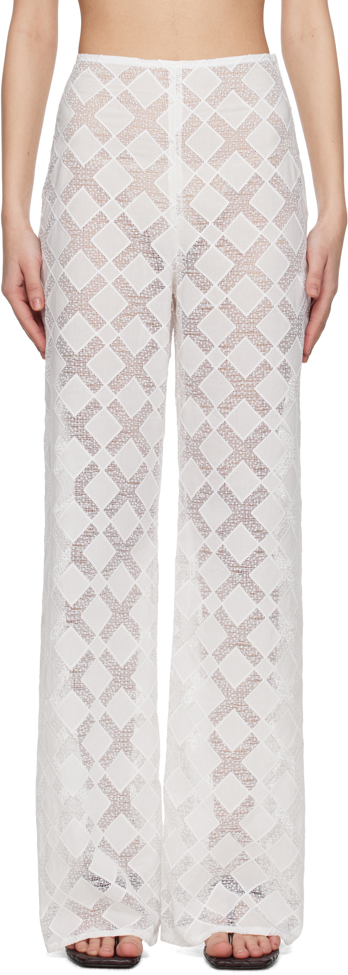 TOVE White Kaia Trousers