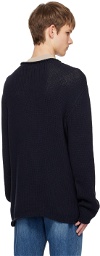 The Row Navy Anteo Sweater