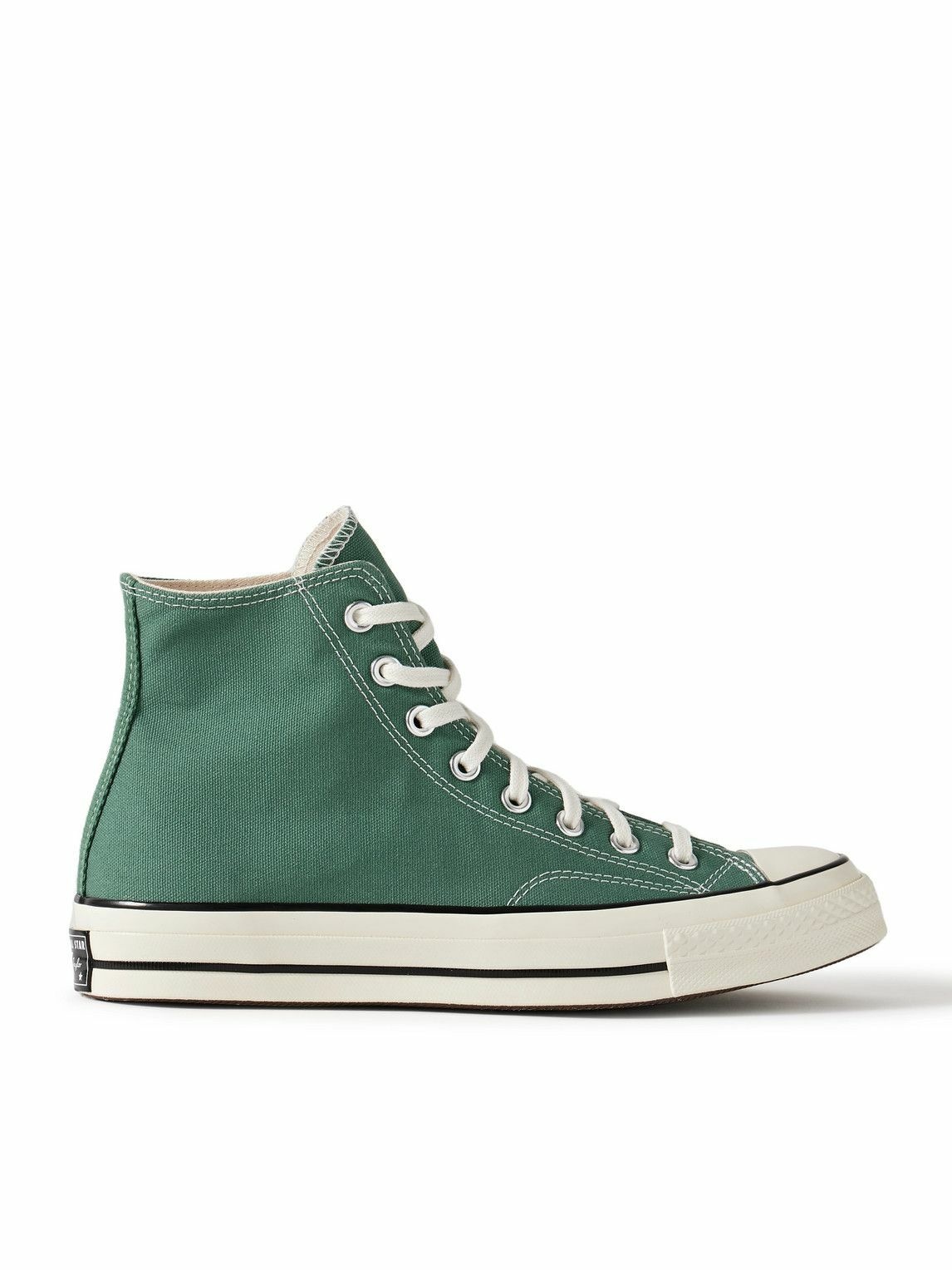 Photo: Converse - Chuck 70 Canvas High-Top Sneakers - Green