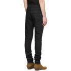 Saint Laurent Black Raw Skinny Jeans