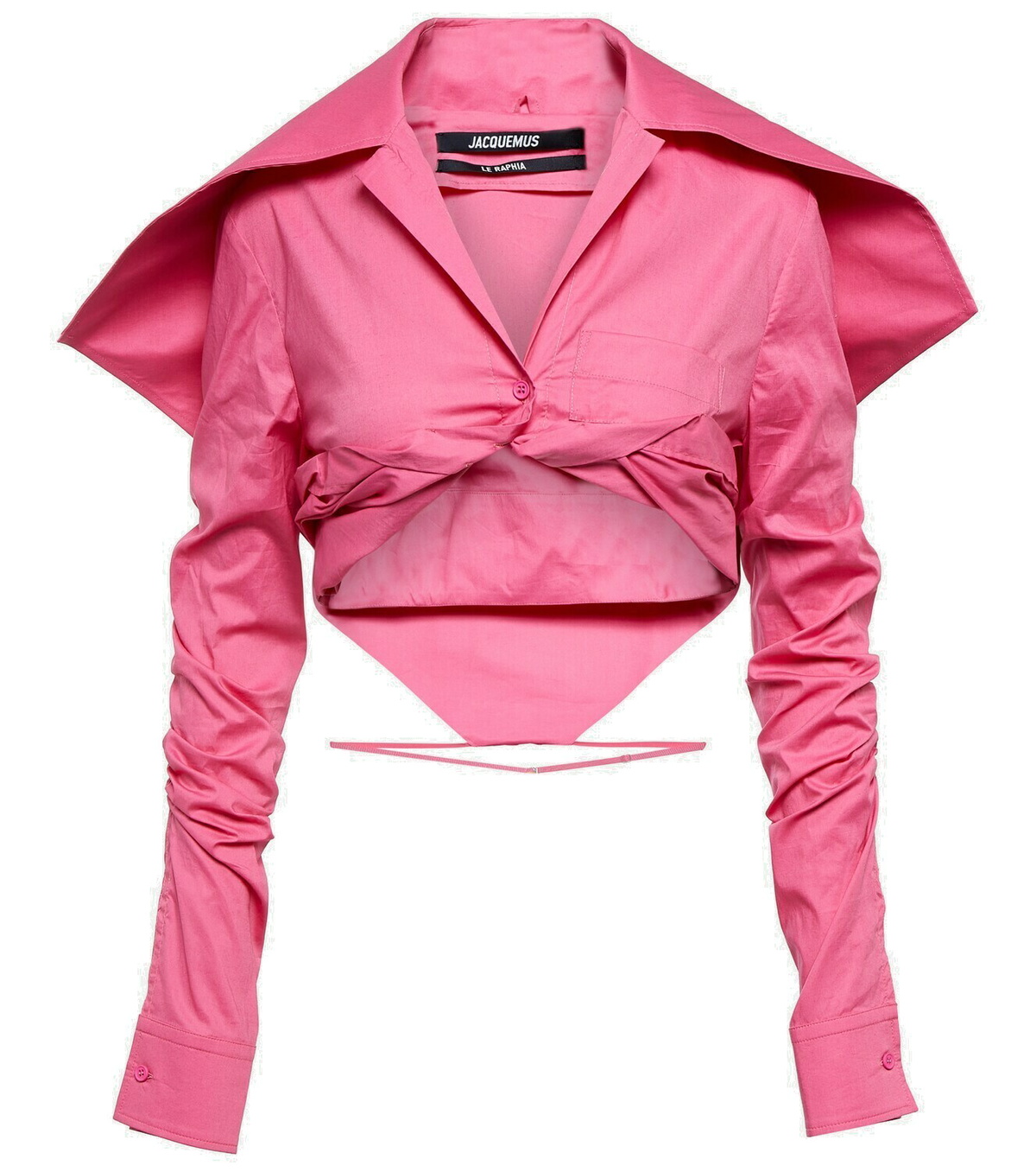 Jacquemus 'La Chemise Meio' Cropped Shirt - Women's 36 main image 1
