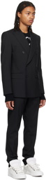 Dolce & Gabbana Black Peaked Lapel Suit