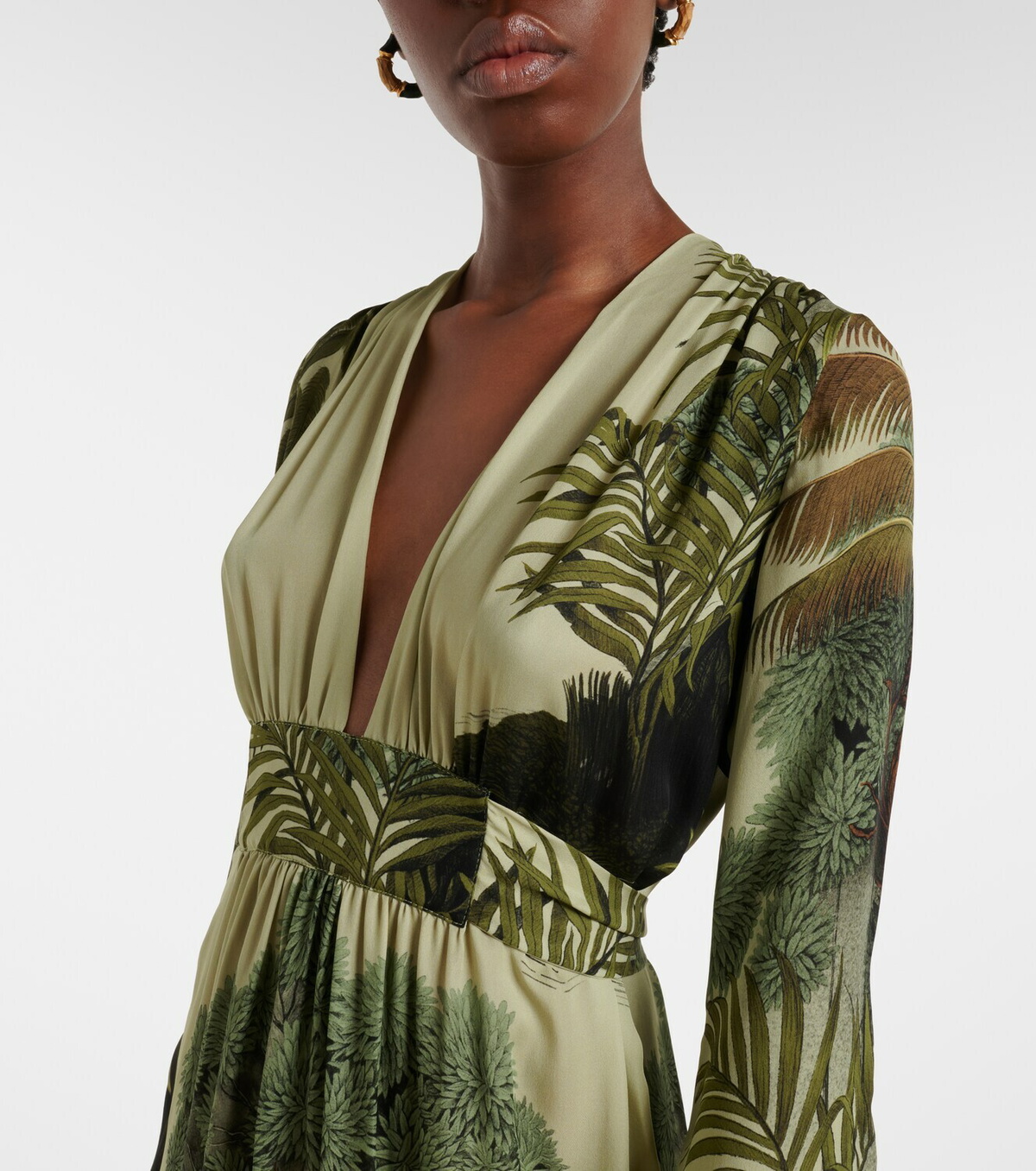 Johanna Ortiz Printed silk maxi dress