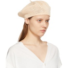 Ys Off-White Knit Beret