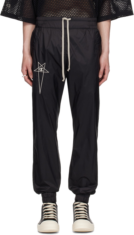 Photo: Rick Owens Black Champion Edition Joggers Sweatpants