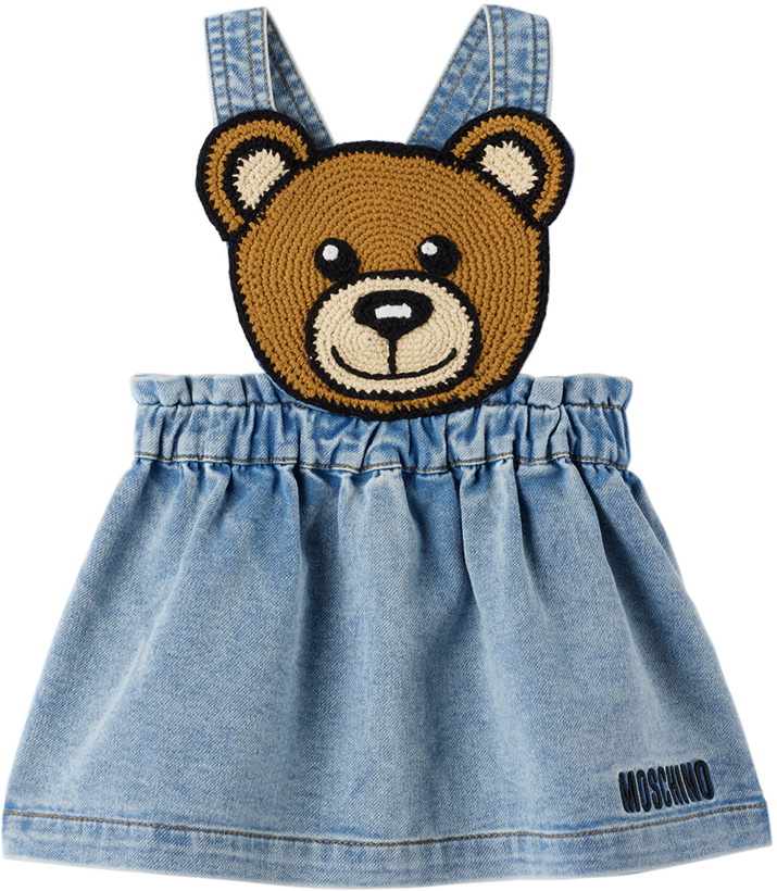 Photo: Moschino Baby Blue Teddy Bear Overalls