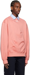 ADER error Pink Embroidered Sweatshirt