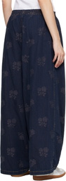 NEEDLES Navy H.D. Denim Lounge Pants
