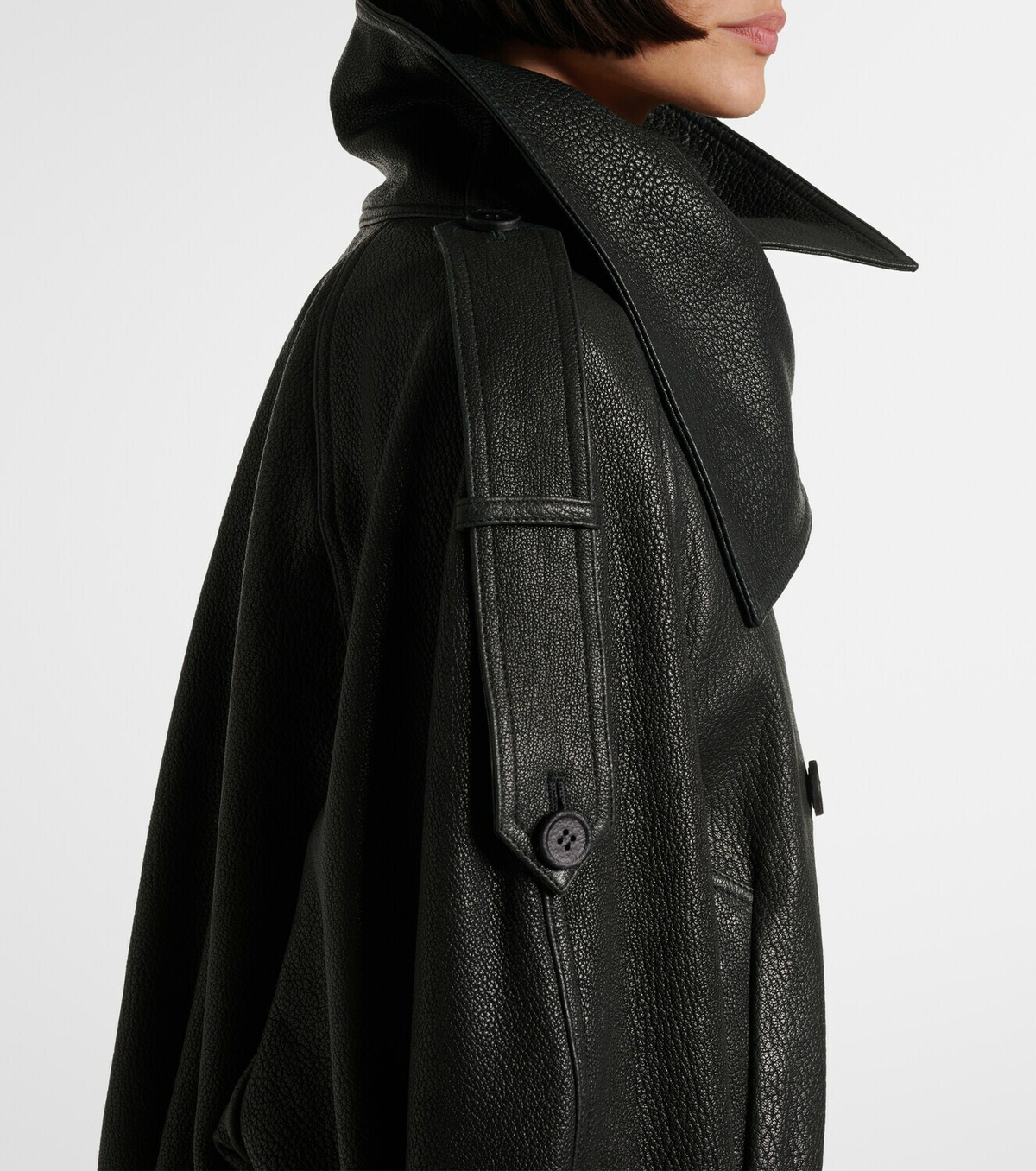 Acne Studios Double-breasted leather jacket