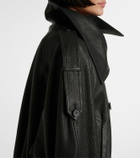 Acne Studios Double-breasted leather jacket