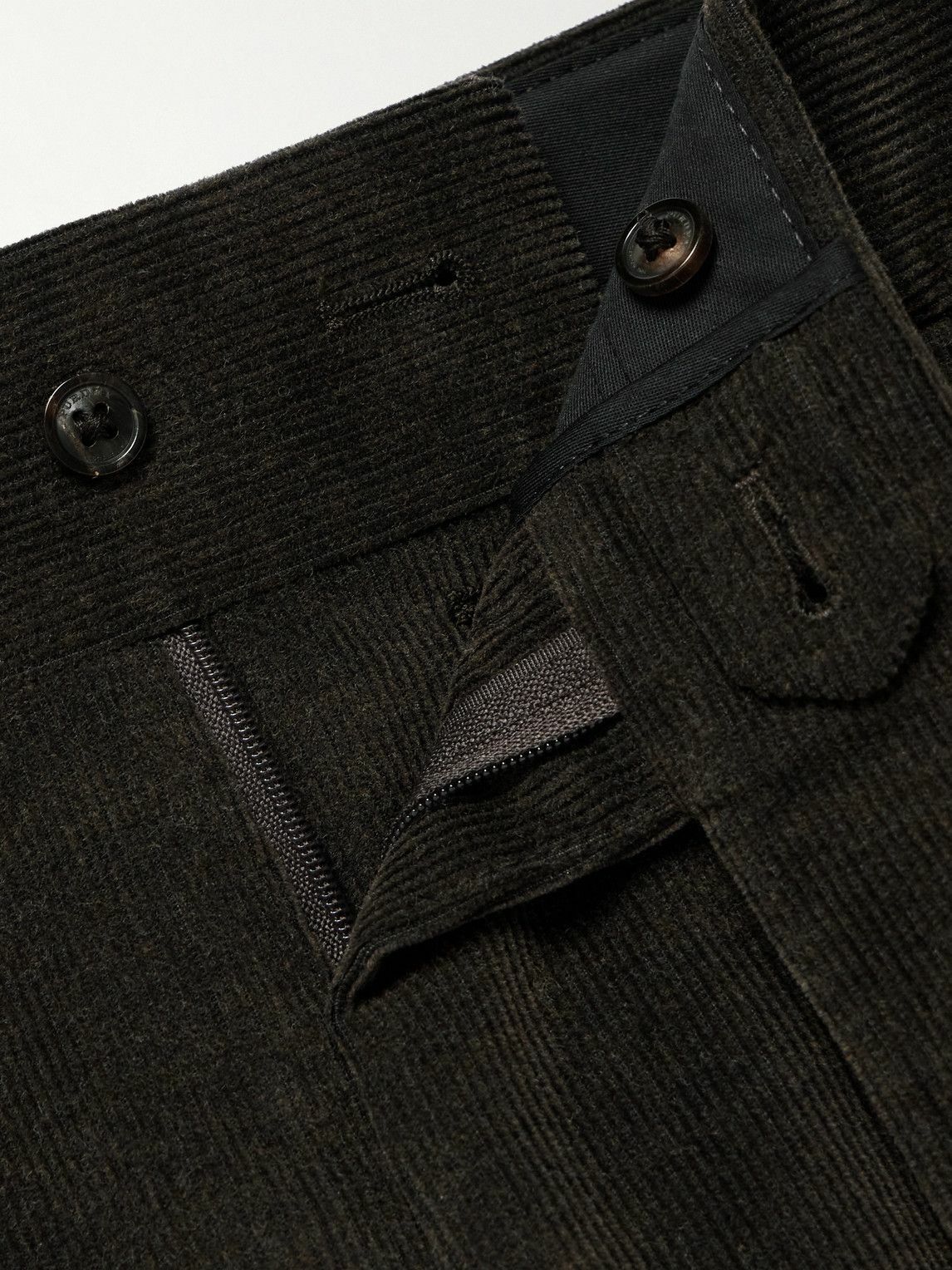 Purdey - Straight-Leg Cotton-Corduroy Trousers - Green