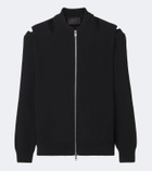 Simone Rocha Cutout wool-blend zip-up cardigan