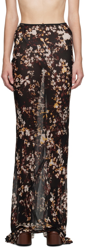 Photo: Dries Van Noten Multicolor Floral Maxi Skirt