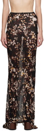 Dries Van Noten Multicolor Floral Maxi Skirt